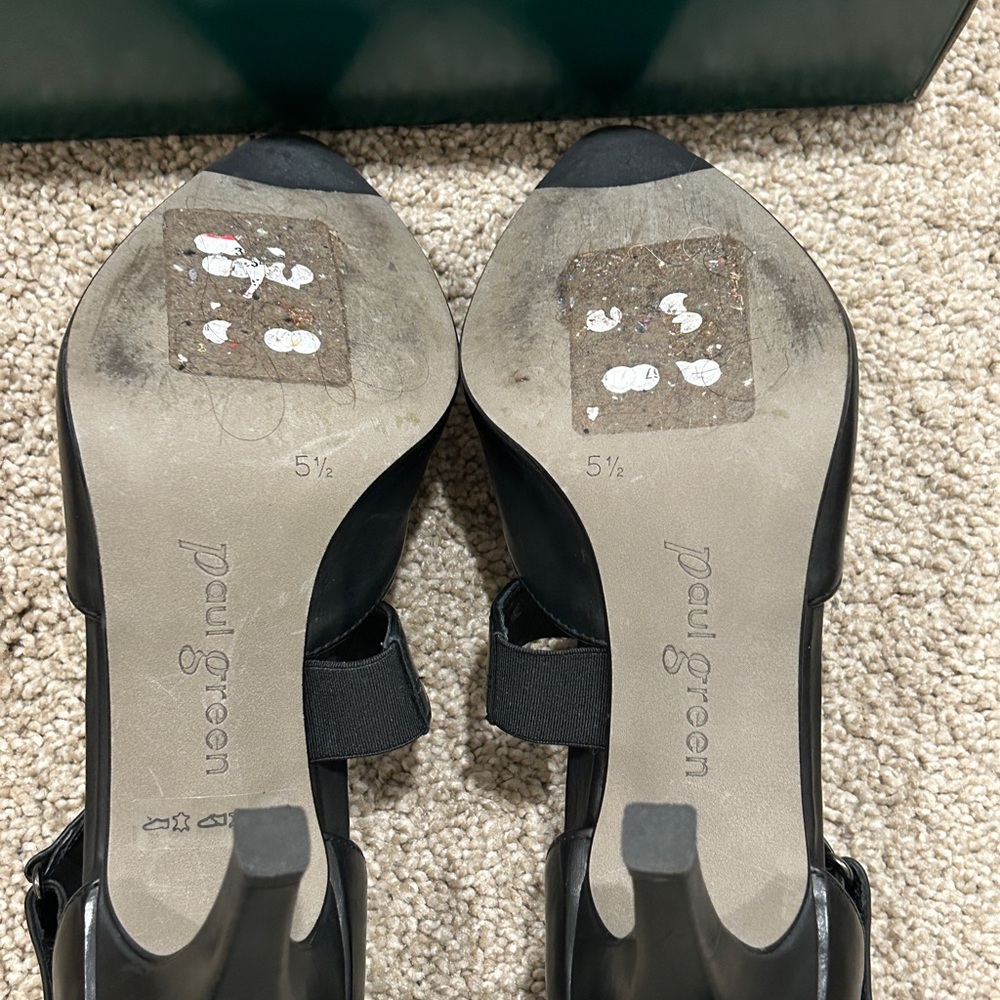 Paul Green Desire d’Orsay Black Leather Pumps sz 8 or 5.5 - Picture 9 of 10